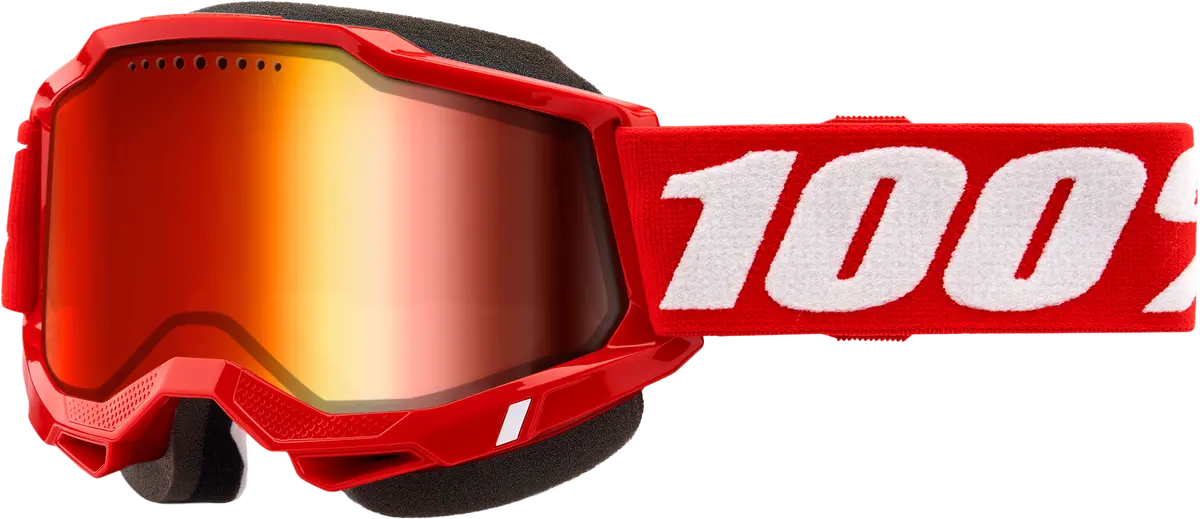Accuri 2 Snowmobile Goggle Red W/ Red Mirror Lens 1