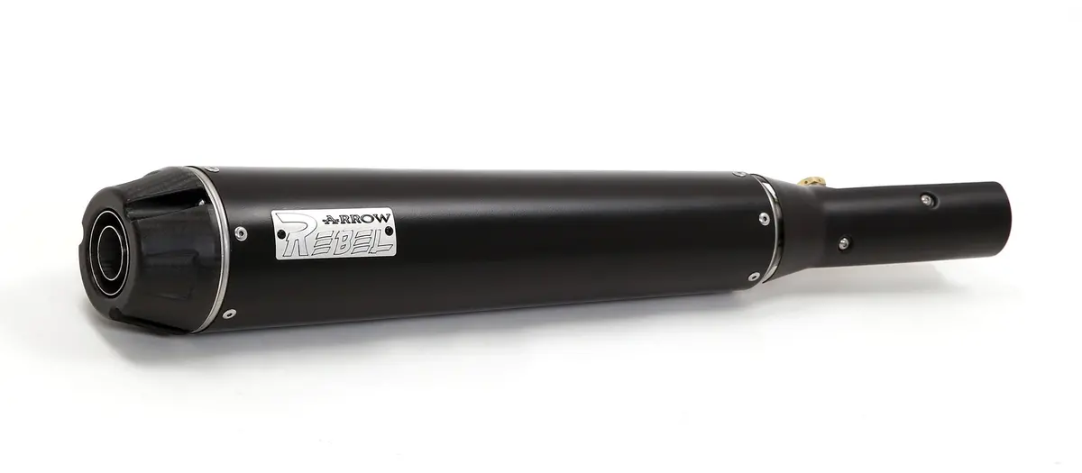 Arrow Yamaha Scr 950'17/20 Nichrom Homologated Rebel Silencer With Aluminium End Cap For Arrow Link Pipe And Original Collec. 74503Rba 1