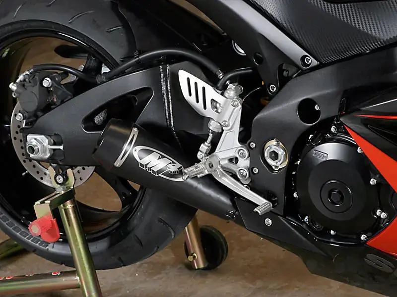 In Stock M4 Exhaust Gp Black Slip On 2007-2008 Gsxr1000 Su9822-Gp 1