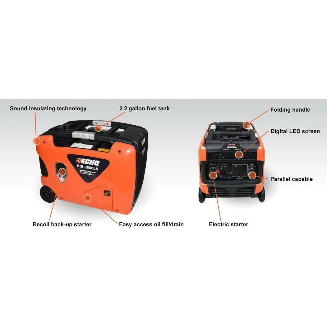 Echo Egi-3600Ln (Low Noise) Inverter / Generator 1