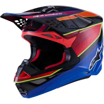 Alpinestars Supertech M10 Helmet - Mips® - Era - Gloss Blue/Red/Yellow Fluo - Xs 8301223-7356-Xs 1