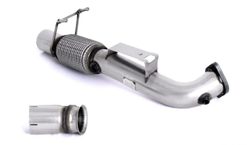 Miltek Focus Rs Mk3 - Large Bore Downpipe With Decat For Fitment To Oe Cat Back Only 1