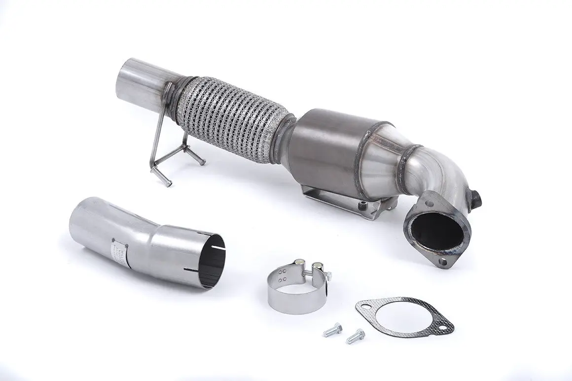 Miltek Focus Rs Mk3 - Large Bore Downpipe And Hi-Flow Sports Cat Ssxfd192 1