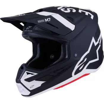 Alpinestars Sm7 Helmet - Dasher - Matte Black/White - Xs 8302226-1121-Xs 1