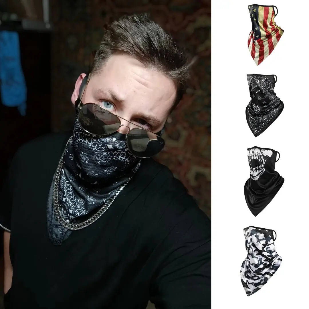 Motorcycle Face Mask - Skull Bandana Headwrap 1