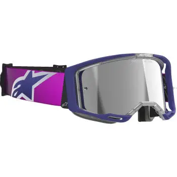 Alpinestars Goggles Vision 8 Goggle - Corp - Purple/Light Gray - Silver Mirror Lens 5101625-3153 1