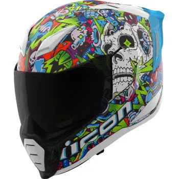 Icon Ultraflite Helmet - Doodle 3 - Mips® - Blue - Medium 0101-18063 1
