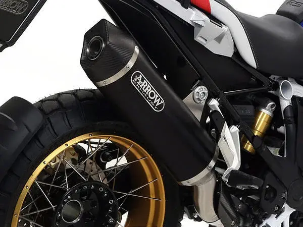 71805Akn Arrow  Maxi Race-Tech Exhaust, Aluminum Dark For Bmw R1200gs / Adventure (2013-) & R1250gs 1