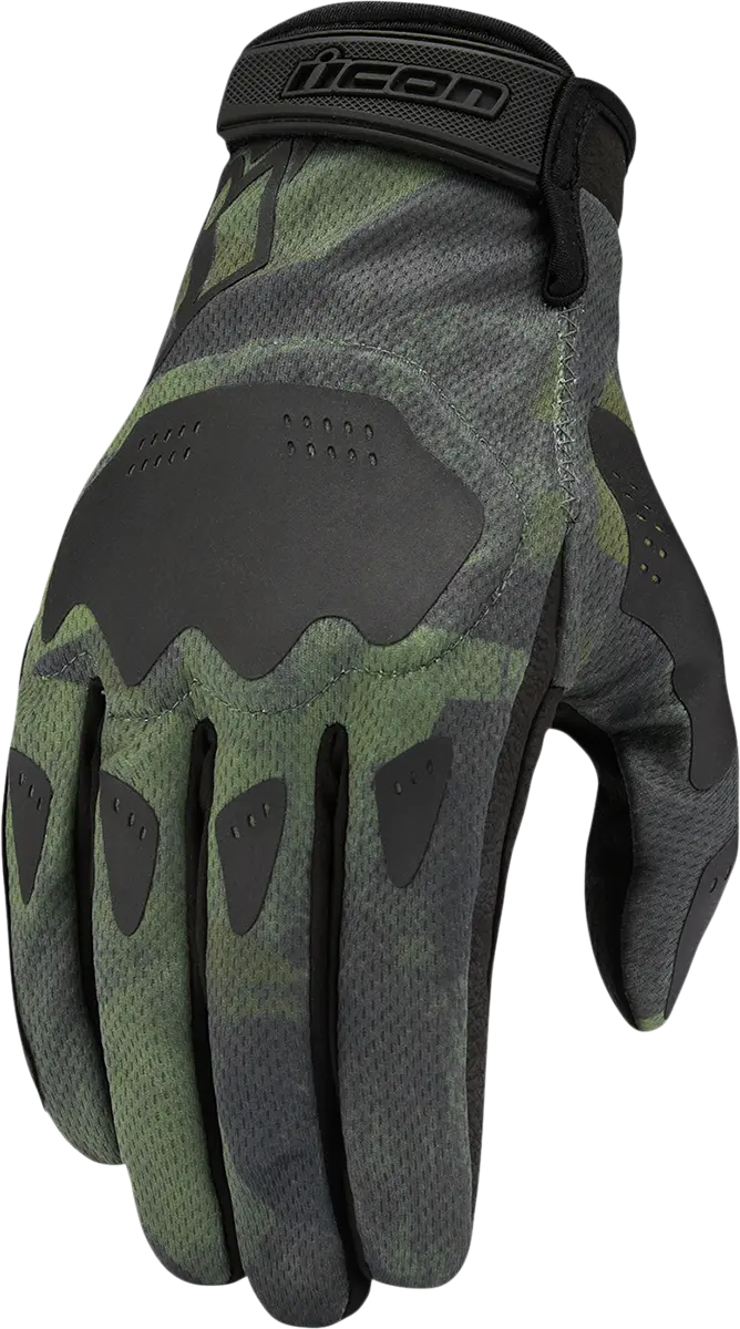 Open Box New  Icon Hooligan™ Battlescar Gloves - Green - Medium 3301-4124 1