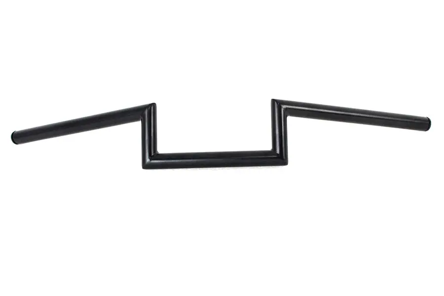 4 Inch Z Handlebar Without Indents Black - V-Twin Mfg. 1
