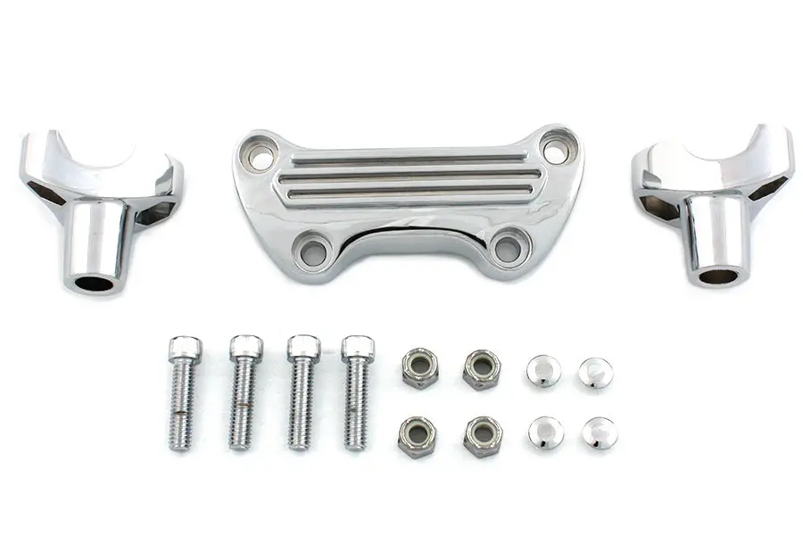 1-1/2 Inch Post Riser Kit Chrome - V-Twin Mfg. 1