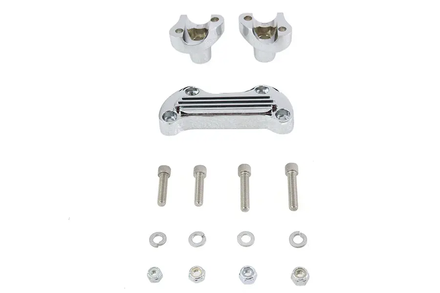 1-1/8 Inch Post Riser Kit Chrome - V-Twin Mfg. 1