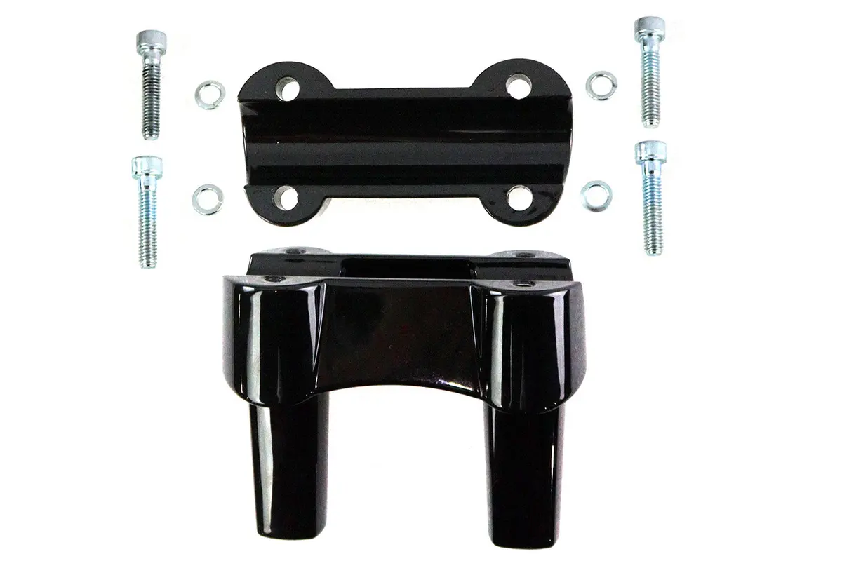 4.1 Inch Fat Riser Kit Black - V-Twin Mfg. 1