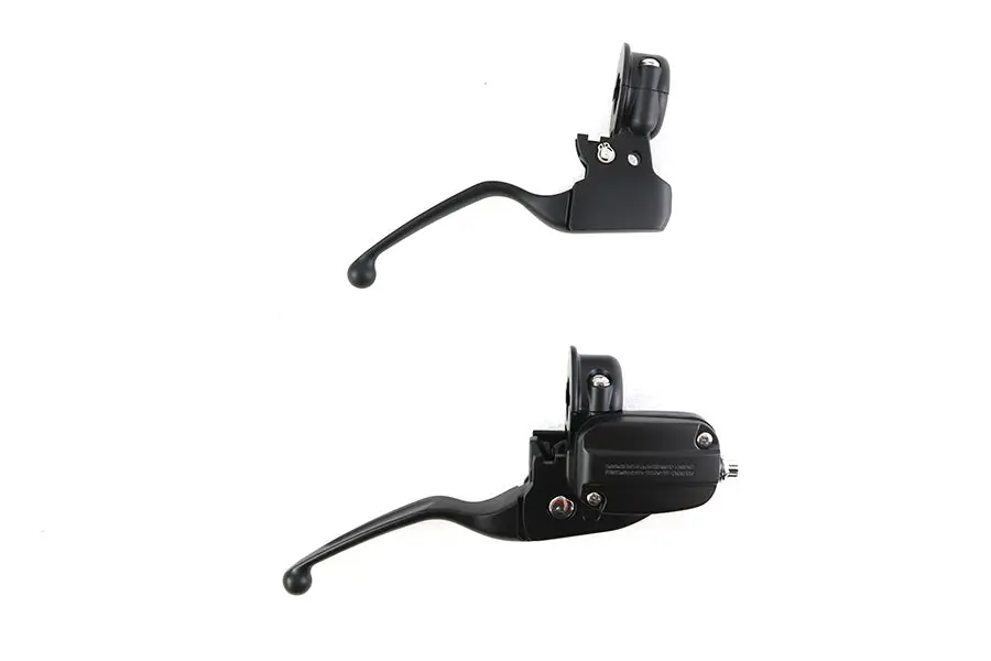 Clutch Bracket And Master Cylinder Reservoir Kit Black - V-Twin Mfg. 1