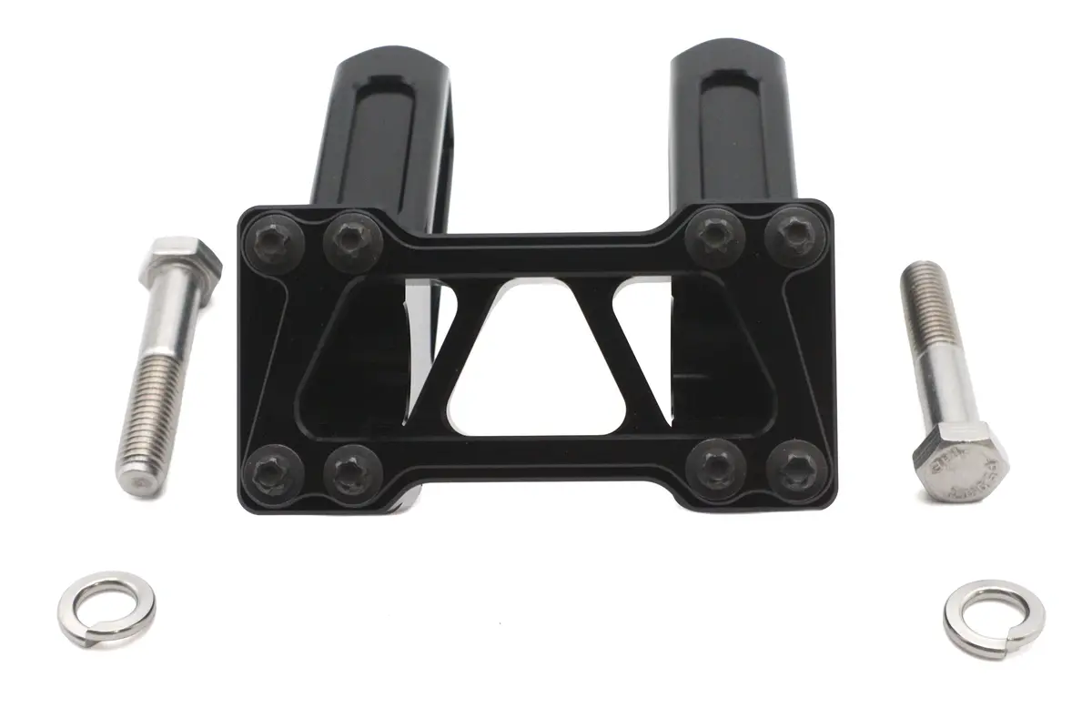Wyatt Gatling 6 Inch Pirate Style Riser Set Black - V-Twin Mfg. 1