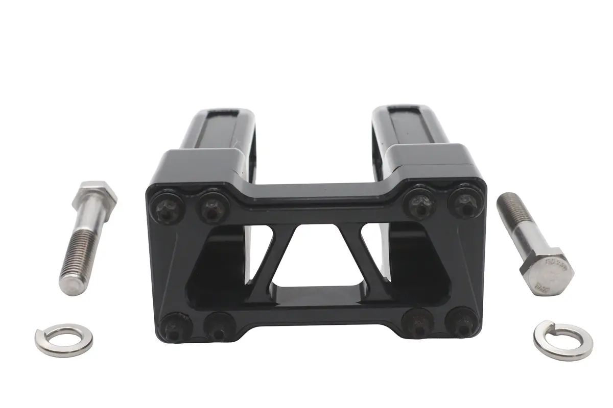 Wyatt Gatling 6 Inch Pirate Style Riser Set Black - V-Twin Mfg. 1