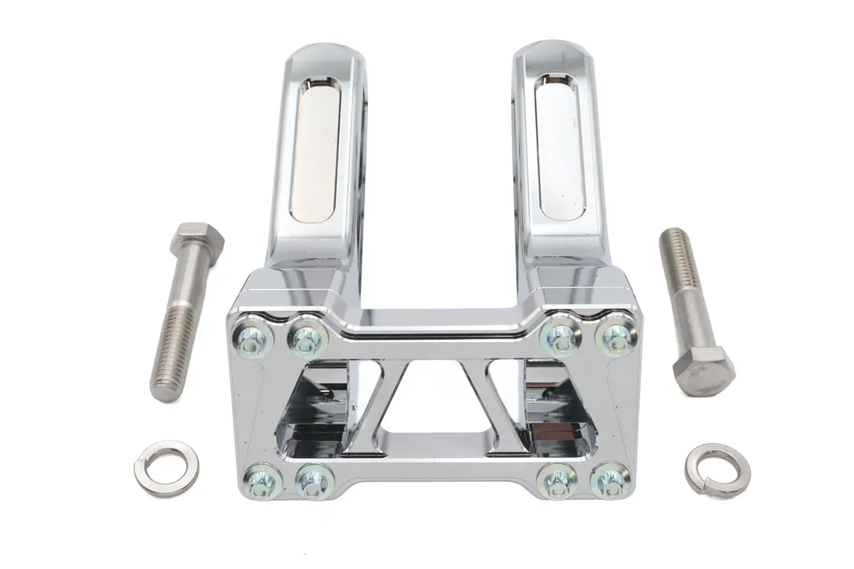 Wyatt Gatling 6 Inch Pirate Style Riser Set Chrome - V-Twin Mfg. 1