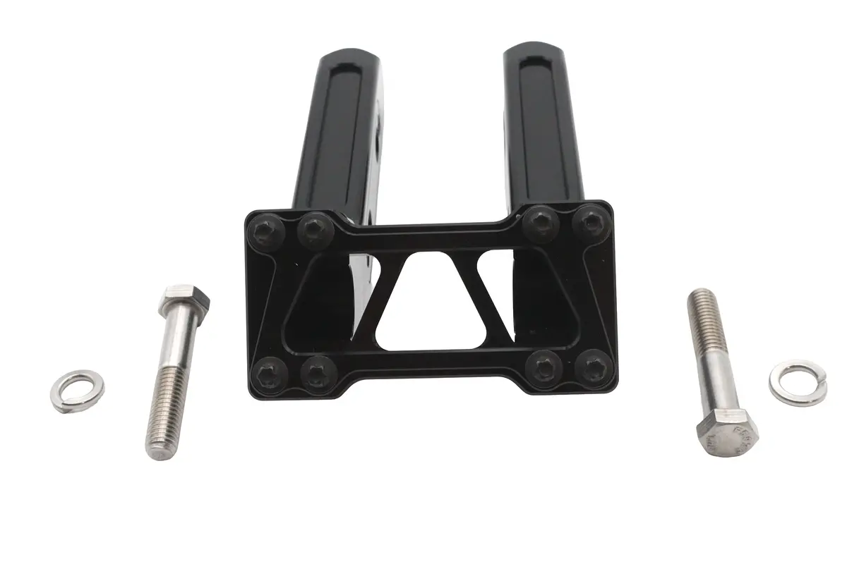 Wyatt Gatling 8 Inch Pirate Style Riser Set Black - V-Twin Mfg. 1