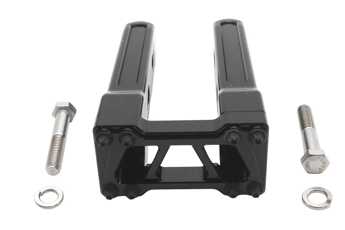 Wyatt Gatling 8 Inch Pirate Style Riser Set Black - V-Twin Mfg. 1