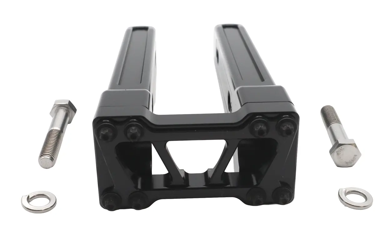 Wyatt Gatling 10 Inch Pirate Style Riser Set Black - V-Twin Mfg. 1