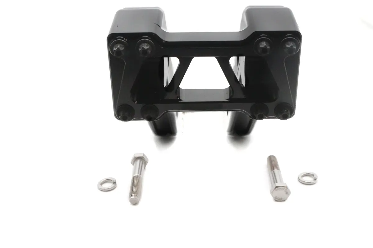 Wyatt Gatling 12 Inch Pirate Style Riser Set Black - V-Twin Mfg. 1