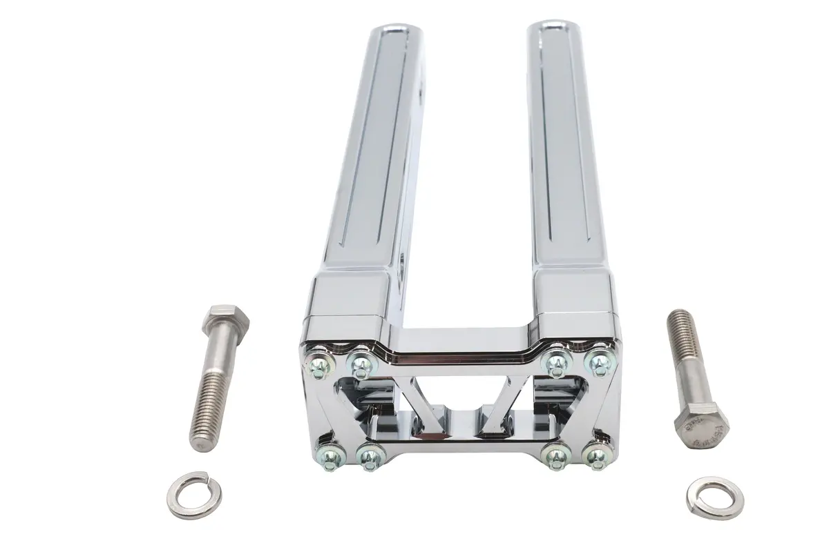 Wyatt Gatling 12 Inch Pirate Style Riser Set Chrome - V-Twin Mfg. 1