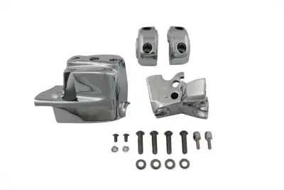 Handlebar Control Cover Set Chrome - V-Twin Mfg. 1