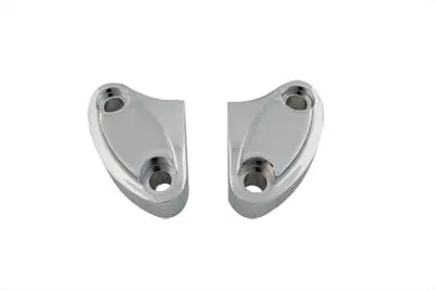 Top Riser Clamp Set Chrome - V-Twin Mfg. 1