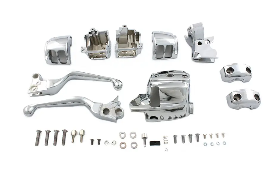 Chrome Handlebar Control Kit - V-Twin Mfg. 1
