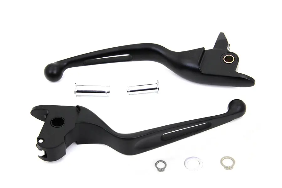Black Vortex Hand Lever Set - V-Twin Mfg. 1