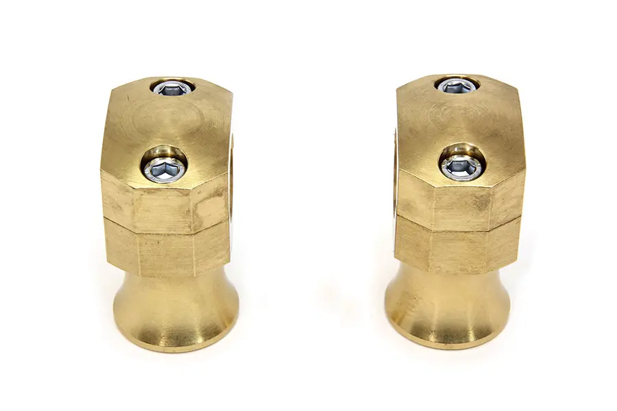 Shorty Style Brass Riser Set - V-Twin Mfg. 1
