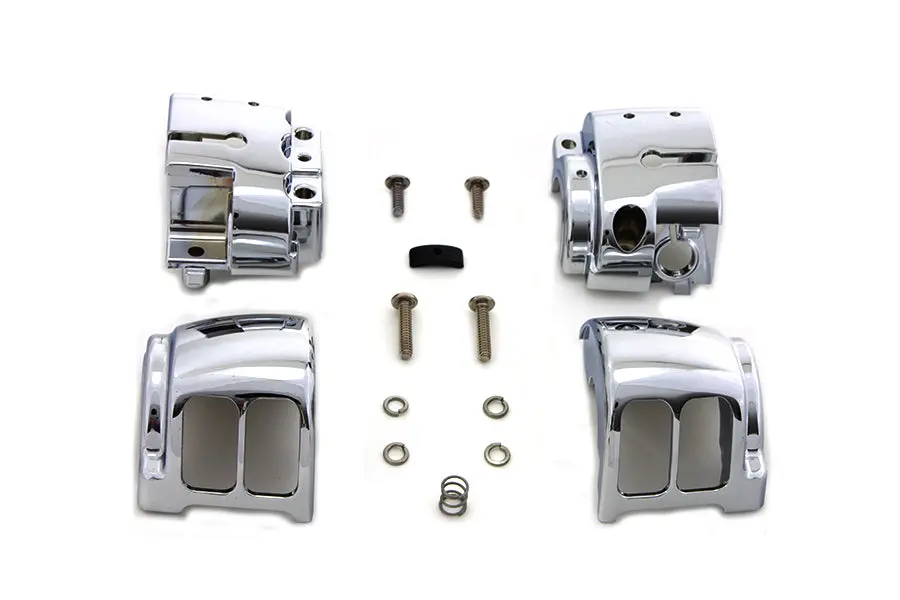 Handlebar Control Switch Housing Kit Chrome - V-Twin Mfg. 1