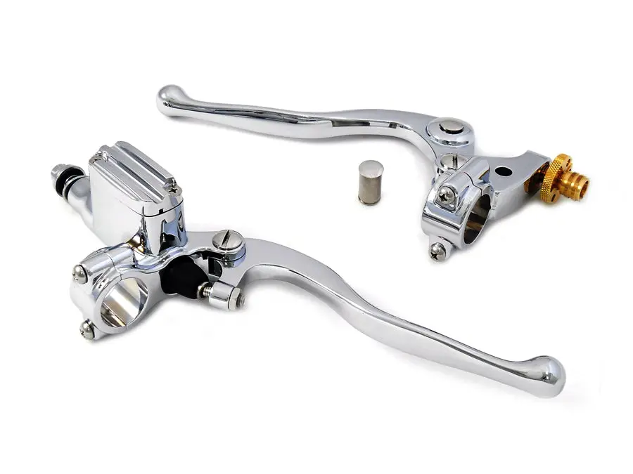 Chrome Hand Lever Control Kit - V-Twin Mfg. 1
