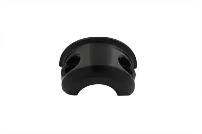Handlebar Master Cylinder Clamp Black - V-Twin Mfg. 1