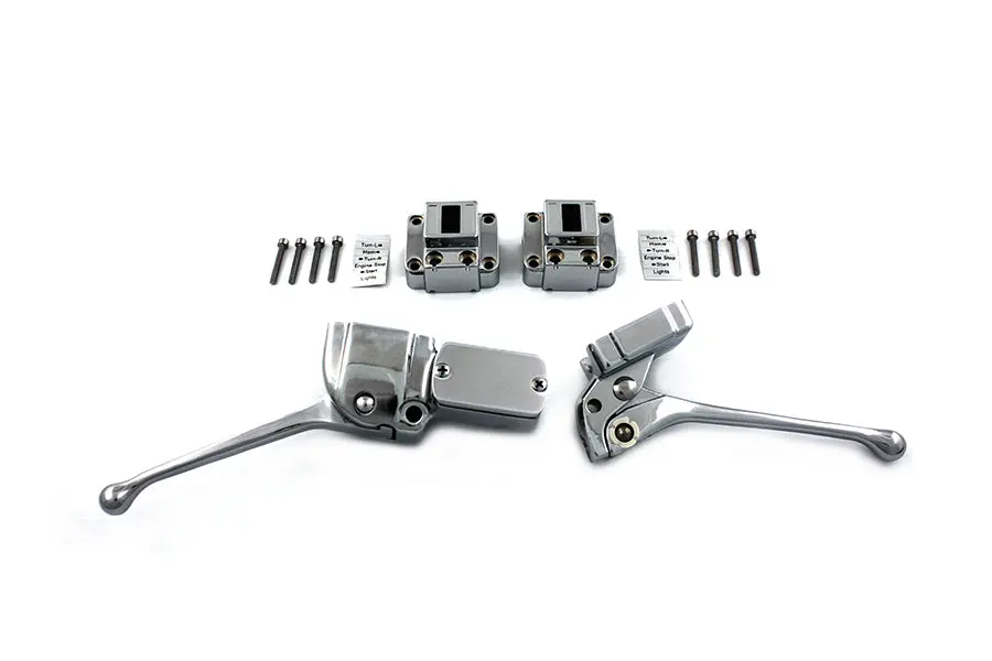 Handlebar Control Kit Chrome - V-Twin Mfg. 1