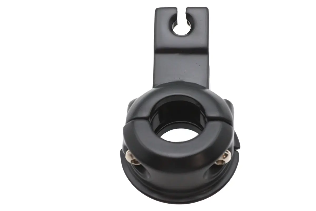 Hand Lever Bracket With Clamp Black - V-Twin Mfg. 1