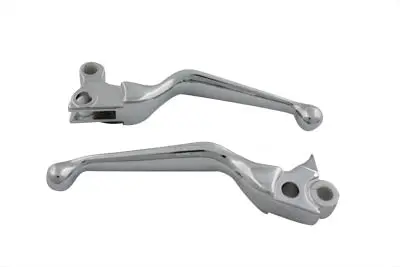 Chrome Smooth Contour Hand Lever Set - V-Twin Mfg. 1