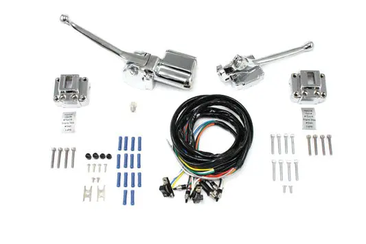 Handlebar Control Kit Chrome - V-Twin Mfg. 1
