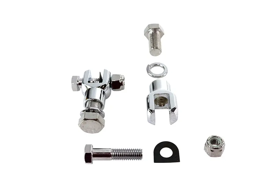 Footpeg Mount Yoke Set Chrome - V-Twin Mfg. 1