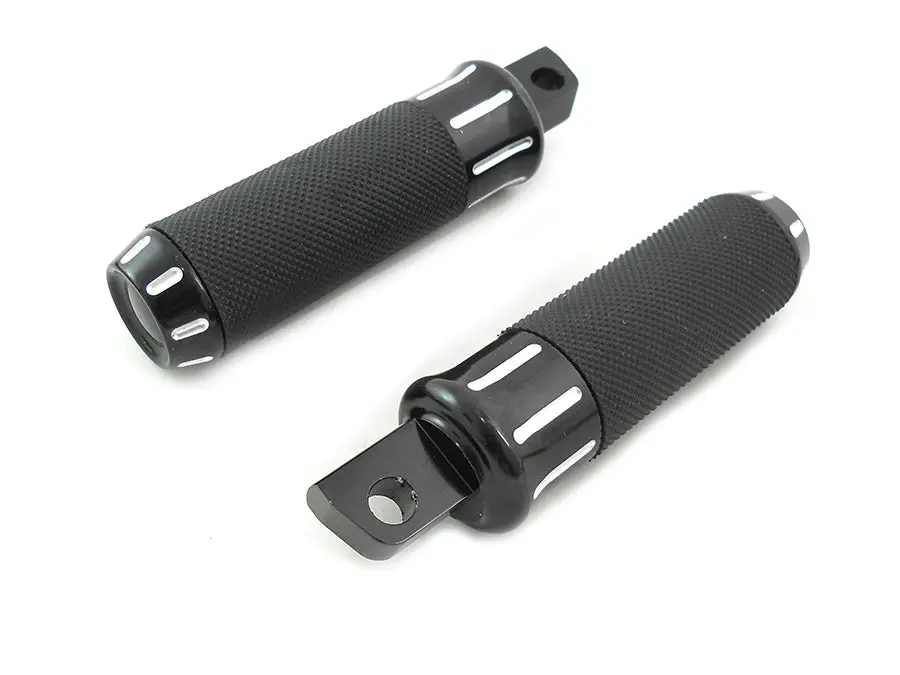 Black Clear Cut Style Footpeg Set - V-Twin Mfg. 1