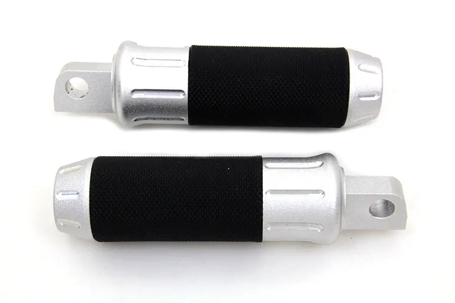 Chrome Shot Peened Style Footpeg Set - V-Twin Mfg. 1