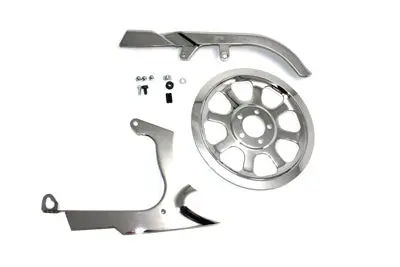 Chrome Belt Guard Kit - V-Twin Mfg. 1