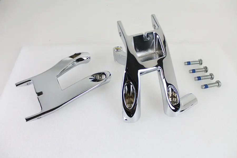 Oe Chrome Driver Footboard Mount Kit - V-Twin Mfg. 1