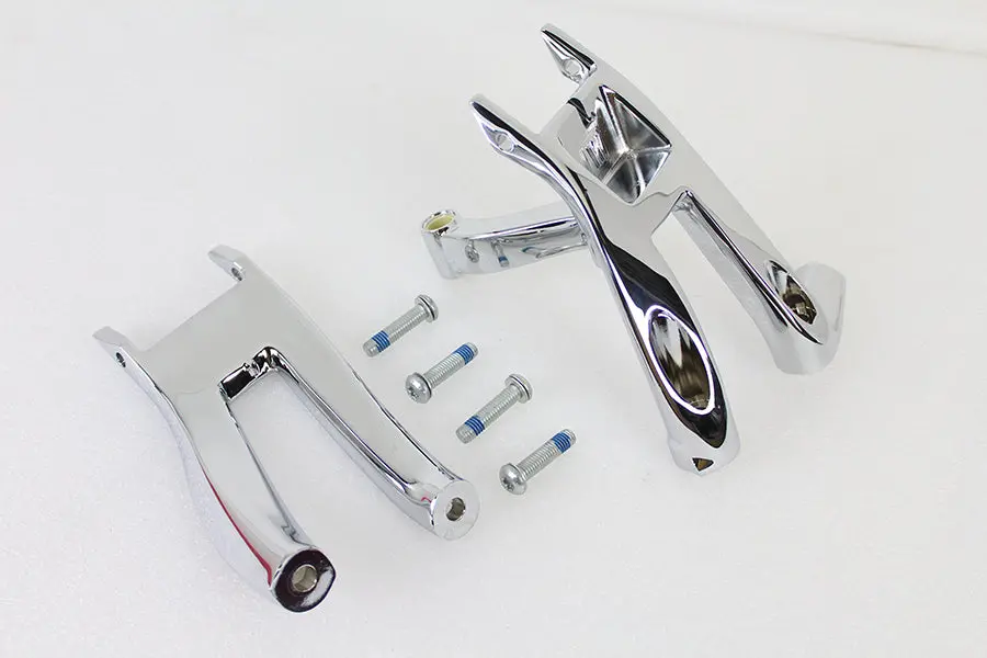Oe Chrome Driver Footboard Mount Kit - V-Twin Mfg. 1