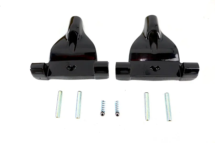Passenger Footboard Support Set Black - V-Twin Mfg. 1