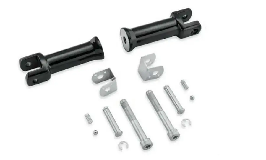 M8 Passenger Footpeg Mount Kit Black - V-Twin Mfg. 1