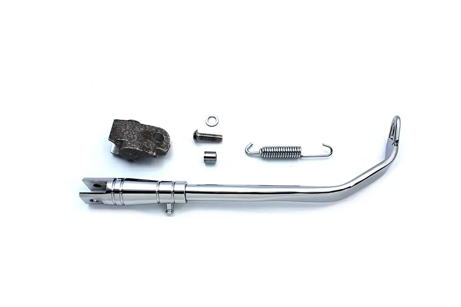 Chrome Weld On Kickstand Kit - V-Twin Mfg. 1