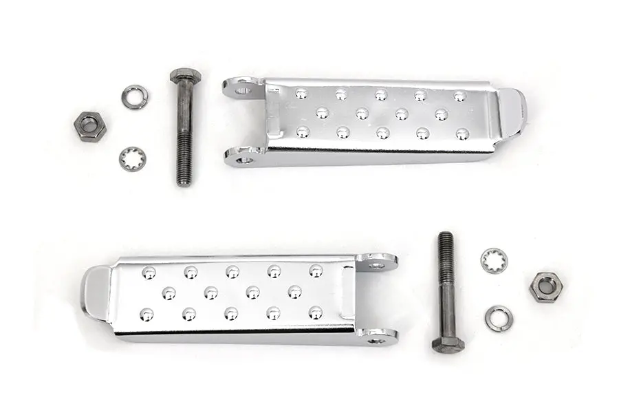 Chrome Combat Footpeg Set - V-Twin Mfg. 1