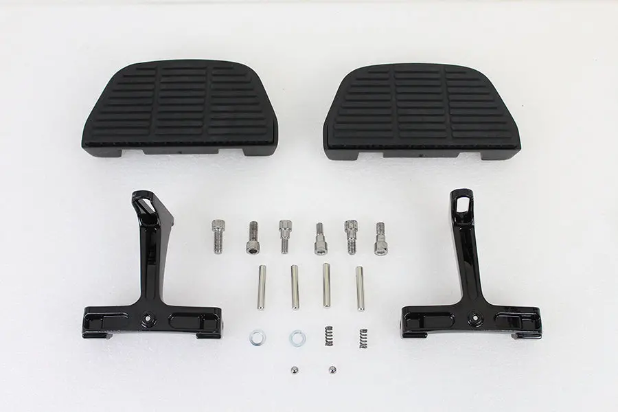Passenger Footboard Set Black - V-Twin Mfg. 1