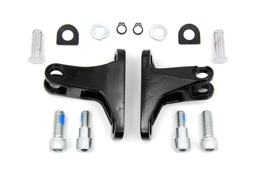 Black Rear Passenger Mini Footboard Mount Kit - V-Twin Mfg. 1